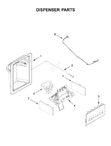 Dispenser Parts parts for Ikea Side-By-Side Refrigerator IRS335SDHM00 from AppliancePartsPros.com
