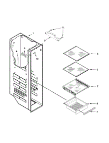 Freezer Liner Parts parts for Ikea Side-By-Side Refrigerator ISC21CNEDS00 from AppliancePartsPros.com