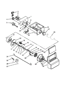 Motor And Ice Container Parts parts for Ikea Side-By-Side Refrigerator ISC21CNEDS00 from AppliancePartsPros.com