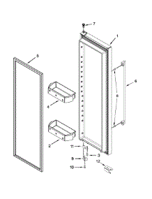 Refrigerator Door Parts parts for Ikea Side-By-Side Refrigerator ISC21CNEDS00 from AppliancePartsPros.com
