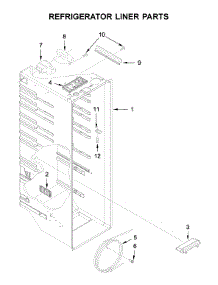 Refrigerator Liner Parts parts for Ikea Side-By-Side Refrigerator ISF25D2XBM01 from AppliancePartsPros.com