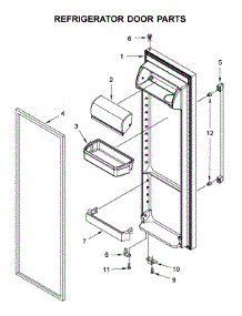 Refrigerator Door Parts parts for Ikea Side-By-Side Refrigerator ISF25D2XBM01 from AppliancePartsPros.com