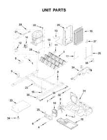 Unit Parts parts for Ikea Side-By-Side Refrigerator ISF25D2XBM01 from AppliancePartsPros.com