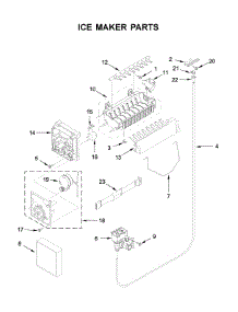 Ice Maker Parts parts for Ikea Side-By-Side Refrigerator ISF25D2XBM01 from AppliancePartsPros.com