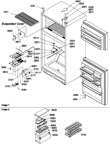 Door Hinges, Freezer Shelf And Accessories parts for Amana Top-Mount Refrigerator ITC500VW-P1322505WW from AppliancePartsPros.com