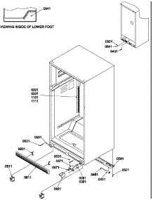 Ladders, Lower Cabinet & Roller Assy parts for Amana Top-Mount Refrigerator ITC500VW-P1322505WW from AppliancePartsPros.com