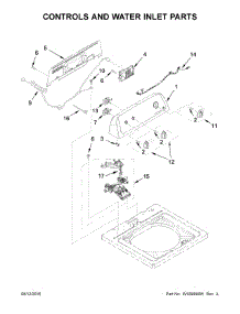 Controls And Water Inlet Parts parts for Inglis Washer ITW4671EW1 from AppliancePartsPros.com