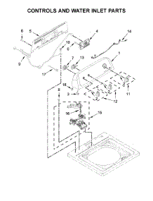 Controls And Water Inlet Parts parts for Inglis Washer ITW4871FW2 from AppliancePartsPros.com