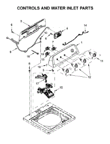 Controls And Water Inlet Parts parts for Inglis Washer ITW4880HW1 from AppliancePartsPros.com