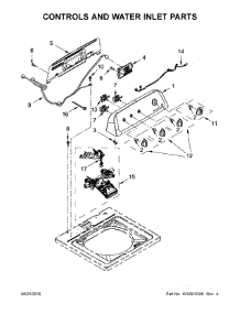 Controls And Water Inlet Parts parts for Inglis Washer ITW4971EW1 from AppliancePartsPros.com