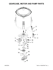 Gearcase, Motor And Pump Parts parts for Inglis Washer ITW4971EW1 from AppliancePartsPros.com