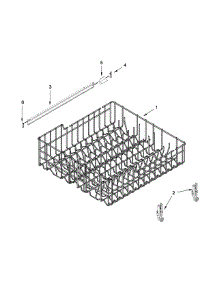 Upper Rack And Track Parts parts for Ikea Dishwasher IUD3100BW4 from AppliancePartsPros.com
