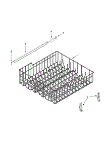 Upper Rack And Track Parts parts for Ikea Dishwasher IUD3100BW5 from AppliancePartsPros.com