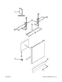 Door And Panel Parts parts for Ikea Dishwasher IUD6100BB2 from AppliancePartsPros.com