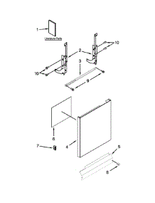 Door And Panel Parts parts for Ikea Dishwasher IUD6100BB3 from AppliancePartsPros.com