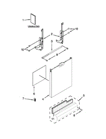 Door And Panel Parts parts for Ikea Dishwasher IUD7070DS1 from AppliancePartsPros.com