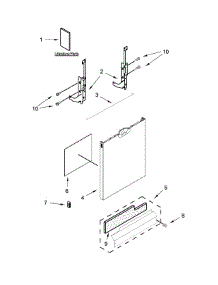 Door And Panel Parts parts for Ikea Dishwasher IUD7070DS3 from AppliancePartsPros.com