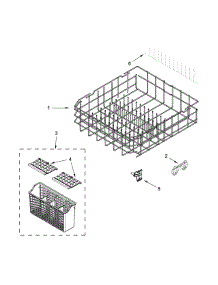 Lower Rack Parts parts for Ikea Dishwasher IUD7070DS3 from AppliancePartsPros.com