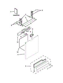 Door Panel Parts parts for Ikea Dishwasher IUD7500BS2 from AppliancePartsPros.com