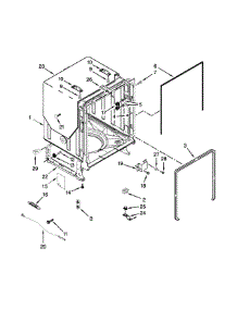 Tub And Frame Parts parts for Ikea Dishwasher IUD7555DS0 from AppliancePartsPros.com