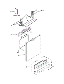 Door Panel Parts parts for Ikea Dishwasher IUD7555DS2 from AppliancePartsPros.com
