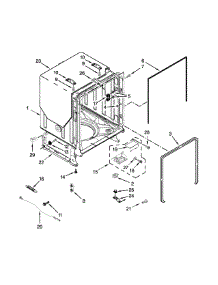 Tub And Frame Parts parts for Ikea Dishwasher IUD7555DS2 from AppliancePartsPros.com