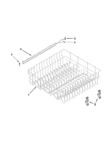 Upper Rack And Track Parts parts for Ikea Dishwasher IUD7555DS2 from AppliancePartsPros.com