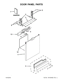 Door Panel Parts parts for Ikea Dishwasher IUD7555DS3 from AppliancePartsPros.com