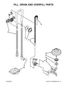 Fill, Drain And Overfill Parts parts for Ikea Dishwasher IUD7555DS3 from AppliancePartsPros.com
