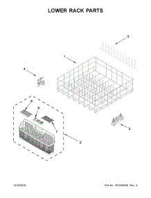 Lower Rack Parts parts for Ikea Dishwasher IUD7555DS3 from AppliancePartsPros.com