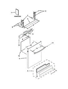 Door Panel Parts parts for Ikea Dishwasher IUD8010DS1 from AppliancePartsPros.com