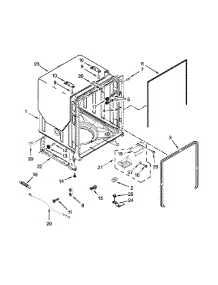 Tub And Frame Parts parts for Ikea Dishwasher IUD8010DS1 from AppliancePartsPros.com