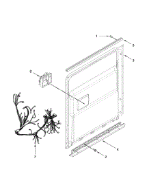 Inner Door Parts parts for Ikea Dishwasher IUD8010DS2 from AppliancePartsPros.com