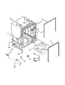 Tub And Frame Parts parts for Ikea Dishwasher IUD8010DS2 from AppliancePartsPros.com
