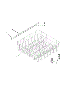 Upper Rack And Track Parts parts for Ikea Dishwasher IUD8010DS2 from AppliancePartsPros.com