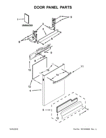 Door Panel Parts parts for Ikea Dishwasher IUD8010DS3 from AppliancePartsPros.com