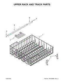 Upper Rack And Track Parts parts for Ikea Dishwasher IUD8010DS3 from AppliancePartsPros.com