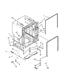 Tub And Frame Parts parts for Ikea Dishwasher IUD8500BX1 from AppliancePartsPros.com