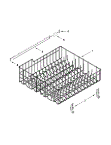 Upper Rack And Track Parts parts for Ikea Dishwasher IUD8500BX1 from AppliancePartsPros.com
