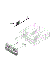 Lower Rack Parts parts for Ikea Dishwasher IUD8500BX1 from AppliancePartsPros.com
