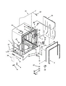 Tub, Tank And Frame Parts parts for Ikea Dishwasher IUD8555DX0 from AppliancePartsPros.com