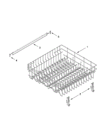 Upper Rack And Track Parts parts for Ikea Dishwasher IUD8555DX0 from AppliancePartsPros.com
