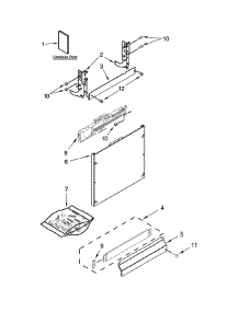 Door Panel Parts parts for Ikea Dishwasher IUD8555DX1 from AppliancePartsPros.com