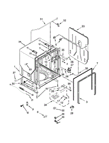Tub, Tank And Frame Parts parts for Ikea Dishwasher IUD8555DX2 from AppliancePartsPros.com