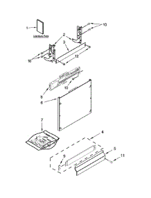 Door Panel Parts parts for Ikea Dishwasher IUD8555DX3 from AppliancePartsPros.com
