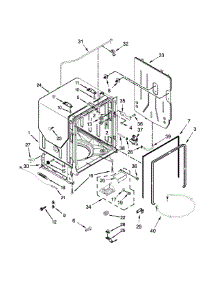 Tub, Tank And Frame Parts parts for Ikea Dishwasher IUD8555DX3 from AppliancePartsPros.com