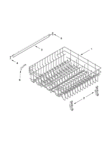 Upper Rack And Track Parts parts for Ikea Dishwasher IUD8555DX3 from AppliancePartsPros.com
