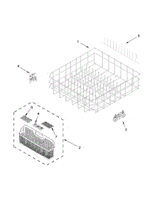 Lower Rack Parts parts for Ikea Dishwasher IUD8555DX3 from AppliancePartsPros.com
