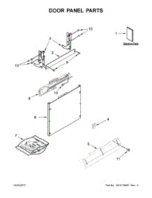 Door Panel Parts parts for Ikea Dishwasher IUD8555DX4 from AppliancePartsPros.com