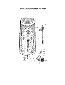 Inner And Outer Bowls And Pump parts for  Washer IWL12-96192 from AppliancePartsPros.com